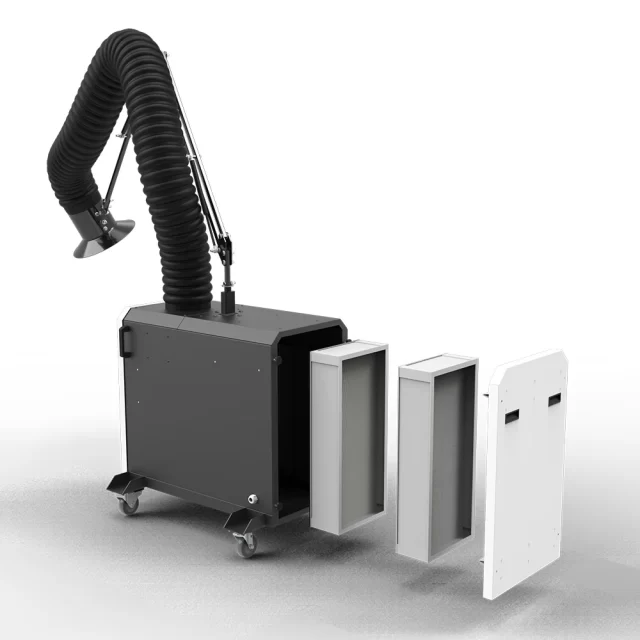 Weld-r fume extractor by Filtrabox exploded